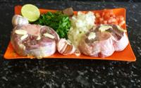 Ossobuco com mostarda e pirão