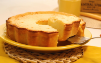Fiz esse bolo de leite hoje e meus filhos gostaram tanto que me encheram de beijos pedindo mais