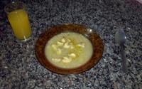 Sopa rápida e cremosa de champignons com legumes
