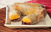 Rolinho de banana com chocolate