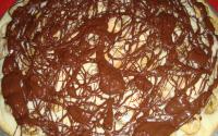 Pizza de chocolate com banana
