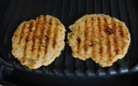 Hambúrguer light de salmão