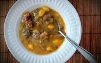 Caldo de mandioca com costela bovina