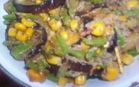 Salada de berinjela e atum
