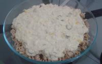 Macarrão com atum ao molho branco