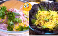 Aprendi a fazer uma salada de manga diferente e deliciosa, todo mundo me pede a receita quando experimenta