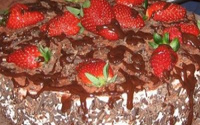Torta Debs de morango e chocolate