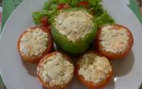 Tomates recheados com ricota