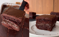 Bolo de brigadeiro com casquinha crocante: a receita viral que é amor à primeira mordida