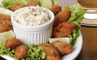 Bolinho assado de bacalhau