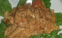Penne ao molho de salmão