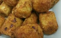 Banana frita crocante