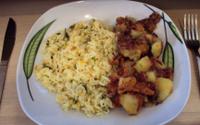 Arroz refogado com brócolis