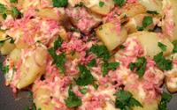 Batata souté com bacon