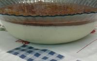 Mousse de maracujá com cobertura cremosa de chocolate