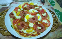 Pizza de forno ou churrasqueira