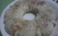 Pudim de pão de microondas