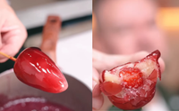 Sem lactose, sem corante, sem açúcar: esse é o morango que te mata de amor, uma explosão crocante que não detona a dieta