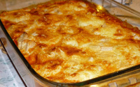 Torta de pão quente