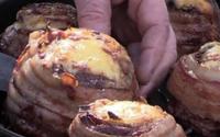 Almôndega recheada ao forno