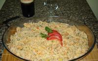 Risoto de camarão ao leite de coco