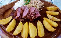 Rosbife de filé mignon com vinho do Porto