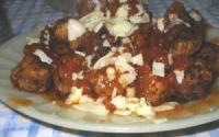 Almôndega à parmegiana (porpeta)