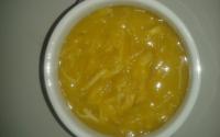 Sopa de abóbora com frango