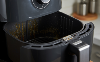 Pouca gente sabe: a parte de cima no interior da airfryer também deve ser limpa