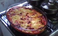 Lasanha maluca à bolonhesa com calabresa e bacon