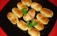 Enroladinho de presunto e queijo