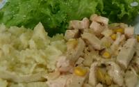 Frango com laranja e gengibre