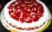 Torta gelada de morango
