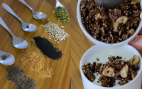 Esse ingrediente deixa a sua granola doce com 20 X mais cálcio que o leite: aprenda receita low carb
