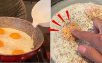 Gema dura sem ter que virar os ovos na frigideira: "Fica bem durinha sem ser tostada"