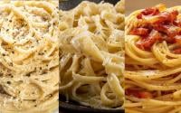 Clássicos da culinária italiana: aprenda como fazer macarrão Cacio e Pepe, Alfredo e carbonara como um Masterchef!