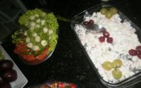 Salada de abacaxi e peito de peru