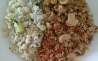 Proteína de soja com quiabo