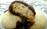 Bolachinhas de aveia com molho de chocolate
