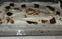 Torta de wafer crocante coberto com chocolate