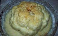 Couve-flor recheada com mussarela