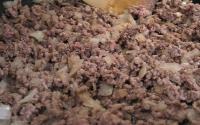 Carne moída com queijo Minas