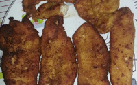 Filé diferente de peito de frango à milanesa