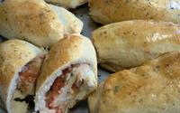 Enroladinho de presunto e queijo
