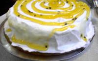 Torta da jack com pão-de-ló de maracujina