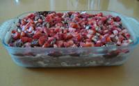 Torta de bolacha com morango