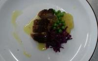 Peito de pato com molho de laranja