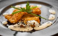 Filé de peixe com molho branco