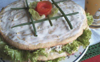 Sanduíche de panqueca fria