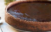 Torta de nozes com chocolate